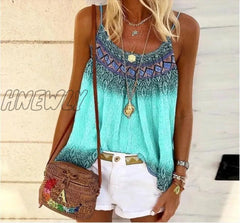 Hnewly Plus Size 5Xl Blouse Women Tank Top New Leisure Casual Shirt Ladies Summer Shirt Sleeveless