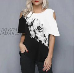 Hnewly Plus Size 5Xl Women Female Blouse Shirt Loose Casual Ladies Tee New Summer Street Hipster