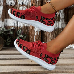 Hnewly - Red Casual Sportswear Daily Patchwork Frenulum Round Comfortable Shoes Shoes Sneakers
