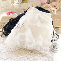 Hnewly Sexy Multilayer Lace Shorts Women Summer Ribbons Ruffles Elastic Waist Cake Cute Bottoming