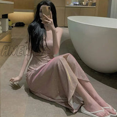 Hnewly Sexy Slim Fit Spaghetti Strap Dress Women Fashion Sequin Off Shoulder Party Woman Elegant