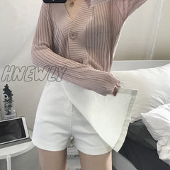 Hnewly Spring Summer Autumn Hot Selling Women’s Fashion Casual Sexy Shorts Outerwear White / S