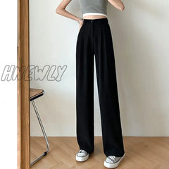Hnewly Spring Summer Women’s Wide Leg Pants Loose High Waist Casual Trousers Woman Korean Style