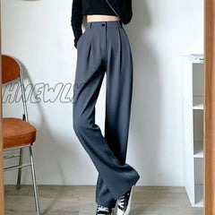 Hnewly Spring Summer Women’s Wide Leg Pants Loose High Waist Casual Trousers Woman Korean Style