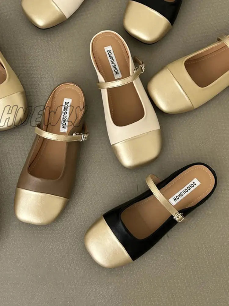 Hnewly - Square-Toe Slippers&Mules