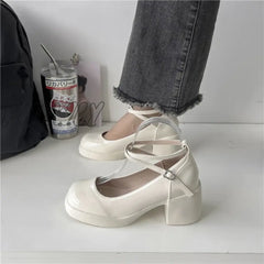 Hnewly Summer Solid Color Light Mouth Shiny Leather Surface One Line Buckle Strap Versatile Women