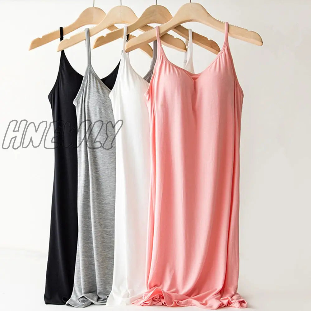 Hnewly Summer Women’s Sleevless Modal Sleepwear Home Nightshirt Women Loose Ladies Nightgown