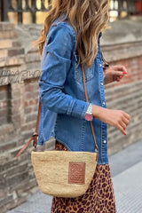 Hnewly - The Cowboy Blue Street Solid Pocket Turndown Collar Long Sleeve Loose Denim Jacket Coats