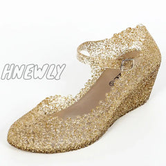 Transparent Shoes Female Summer Leisure Woman Wedge Sandals Women Jelly 2021 Fashion Style Mother