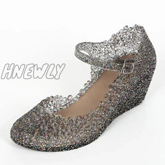 Transparent Shoes Female Summer Leisure Woman Wedge Sandals Women Jelly 2021 Fashion Style Mother