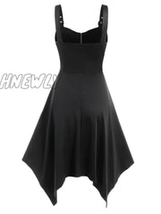 Hnewly V-Neck High Waist Solid Color Sleeveless Tank Tops For Women Loose Casual Off The Shoulder