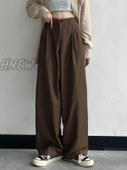 Hnewly Vintage Baggy Pants Women Loose Streetwear High Waist Trousers Casual Famale Korean Fashion