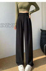 Hnewly Wide Leg Pants Women Casual Drawstring Lounge Pant Anti Wrinkle Straight Sweatpants With