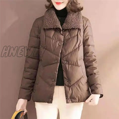 Hnewly Winter Coat Women Parka New Fashion Jacket Wamen Cotton Padded Outwear Female Clothing