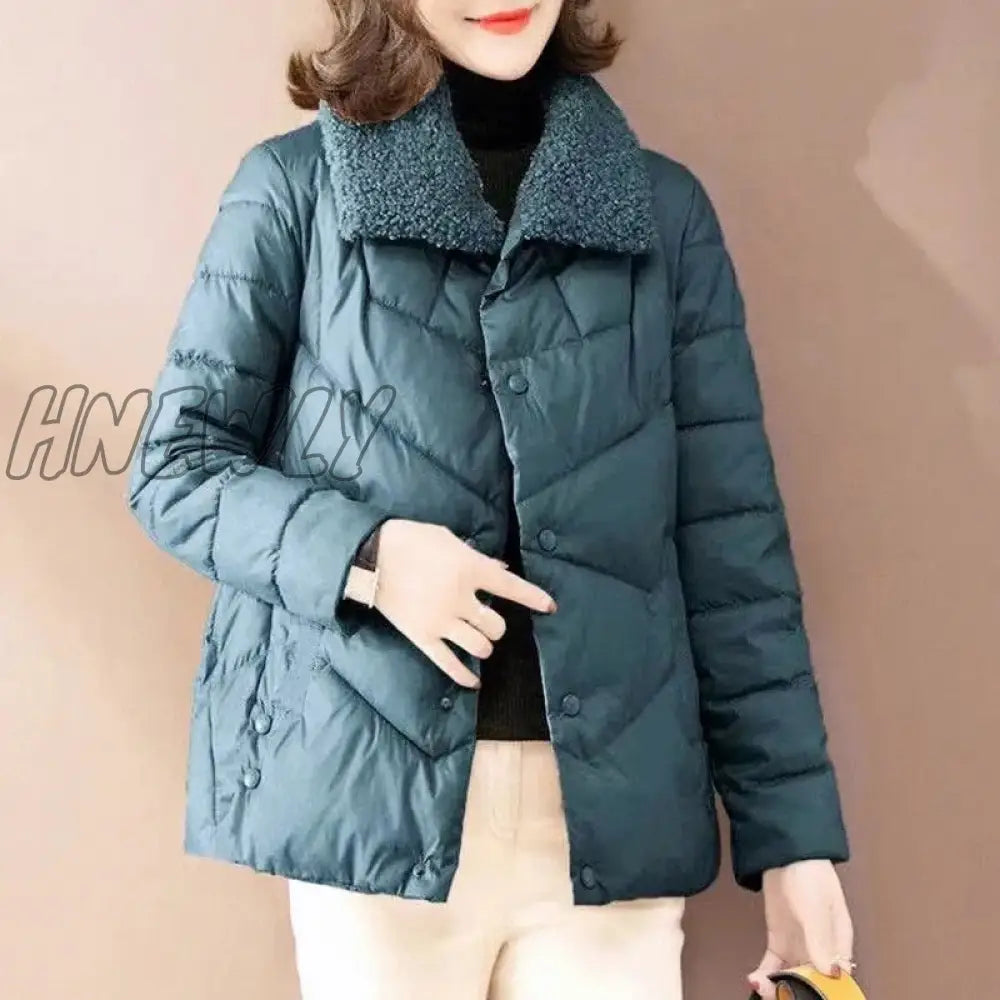 Hnewly Winter Coat Women Parka New Fashion Jacket Wamen Cotton Padded Outwear Female Clothing