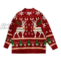 Hnewly Woman Sweaters Autumn Winter Plus Size Christmas Knitted Sweater Women Loose Top Femme