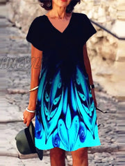 Hnewly Women Casual Loose Dress Colors Pluse Sizes Batwing Solid Beach Boho Splice Pocket Fashion