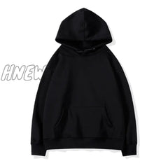 Hnewly Women Couple Hoodies Sweatshirt Fleece 100% Cotton Tracksuit Sports Winter Japanese Casual