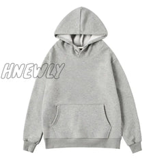 Hnewly Women Couple Hoodies Sweatshirt Fleece 100% Cotton Tracksuit Sports Winter Japanese Casual
