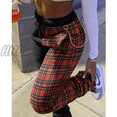 Hnewly Women Fashion Casual Solid Pants Trousers Sports Drawstring Sweatpants Edgy Style Spring