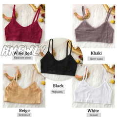 Hnewly Women Seamless Solid Color Tank Tops Female S-Xl Sexy Underwear U-Back Sleeveless Top Thin
