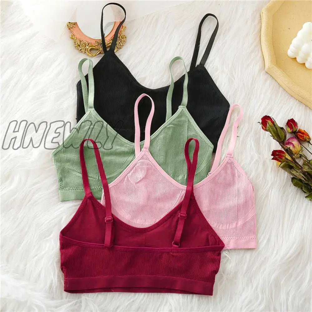 Hnewly Women Seamless Solid Color Tank Tops Female S-Xl Sexy Underwear U-Back Sleeveless Top Thin