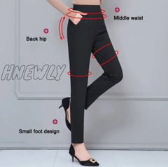 Hnewly Women Seluar Wanita Long Pants Harem Causal Trousers Formal Office Slack Perempuan Business