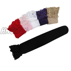 Hnewly Women Sheer Sexy Stockings Lace Top Thigh High Over The Knee Socks Nightclubs Pantyhose