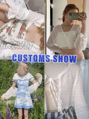 Hnewly Women Summer Sun Protection Coat Lace Bow Ruffle Cardigan Shirt Female Blouse Tops For Woman