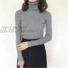 Hnewly Women Sweaters Autumn Winter Tops Korean Slim Pullover Knitted Sweater Jumper Soft Warm Pull