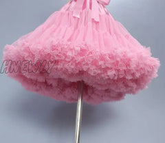 Hnewly Women Underskirt For Wedding Dress Cosplay Fairy Maid Clothing Pink Short Petticoats Tutu