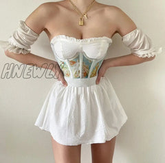 Hnewly Womens Cummerbunds Waist Corset Belt Oil Painting Print Chest Elegant Underbust Body Shaper