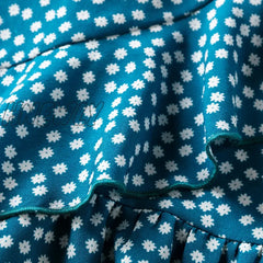 Hnewly Women’s Polka Dots Floral Bow Short Loose Lrregular Ruffled Half Skirt