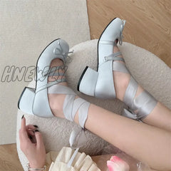 Hnewly Women’s Shoes Mary Jane High Heels Fashion Party Pumps Women Elegant Butterfly-Knot