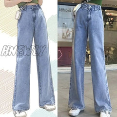 Wide Leg Black High Waist Women Jeans Denim Clothing Blue Streetwear Vintage Quality Harajuku