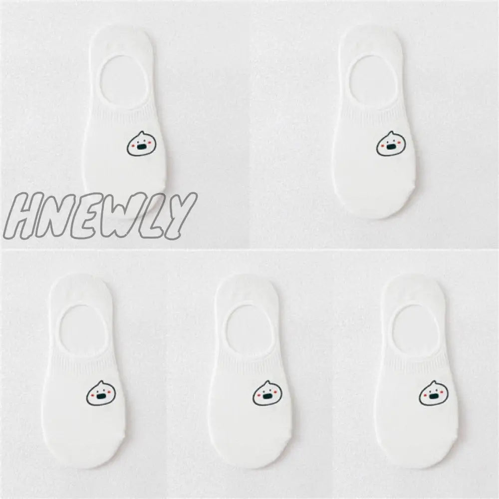 10 Pieces = 5 Pairs/Lot Rabbit Cow Heart Animal Socks Cotton Casual Warm Women Streetwear Cute