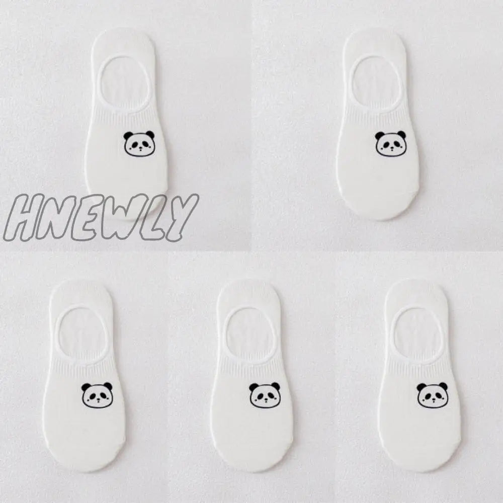 10 Pieces = 5 Pairs/Lot Rabbit Cow Heart Animal Socks Cotton Casual Warm Women Streetwear Cute