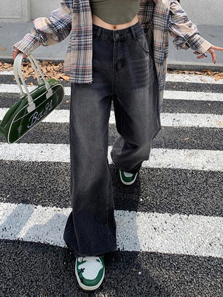 hnewly - Vintage Wide Leg Jeans HOT