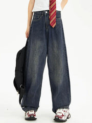 Hnewly - Vintage Blue Ripped Boyfriend Jeans Hnewly