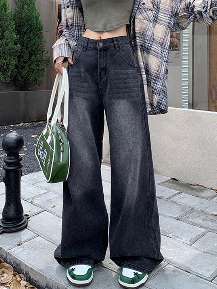 hnewly - Vintage Wide Leg Jeans HOT