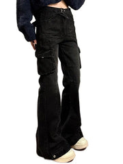 hnewly - Multi Pocket Slim Cargo Jeans hnewly