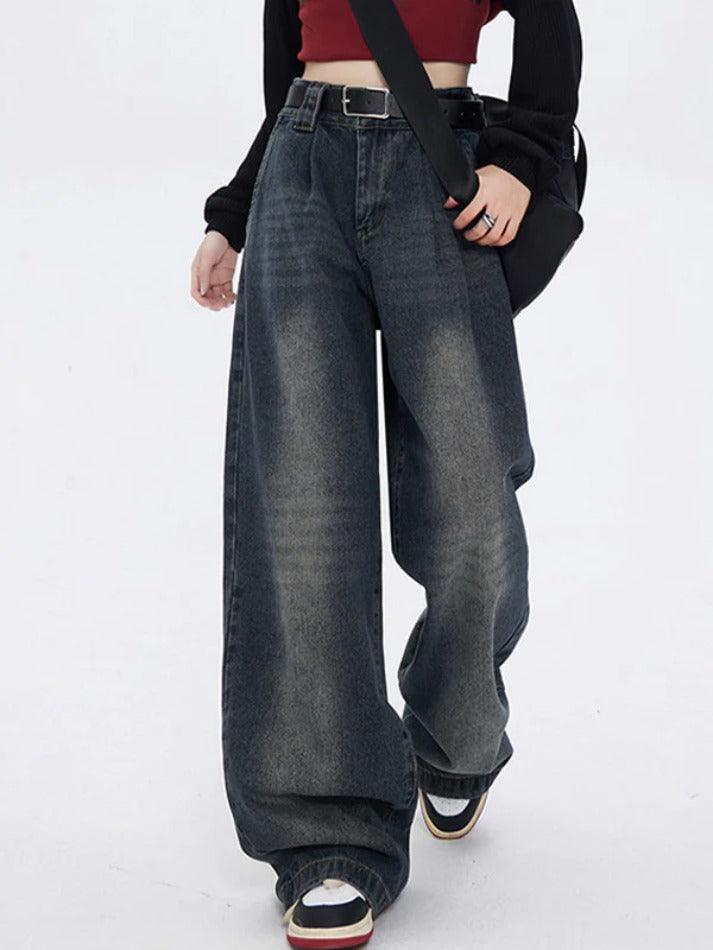 Hnewly - Vintage Wash High Rise Boyfriend Jeans ddbos-shop