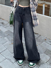 hnewly - Vintage Wide Leg Jeans HOT