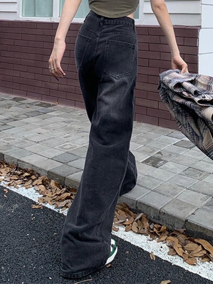 hnewly - Vintage Wide Leg Jeans HOT