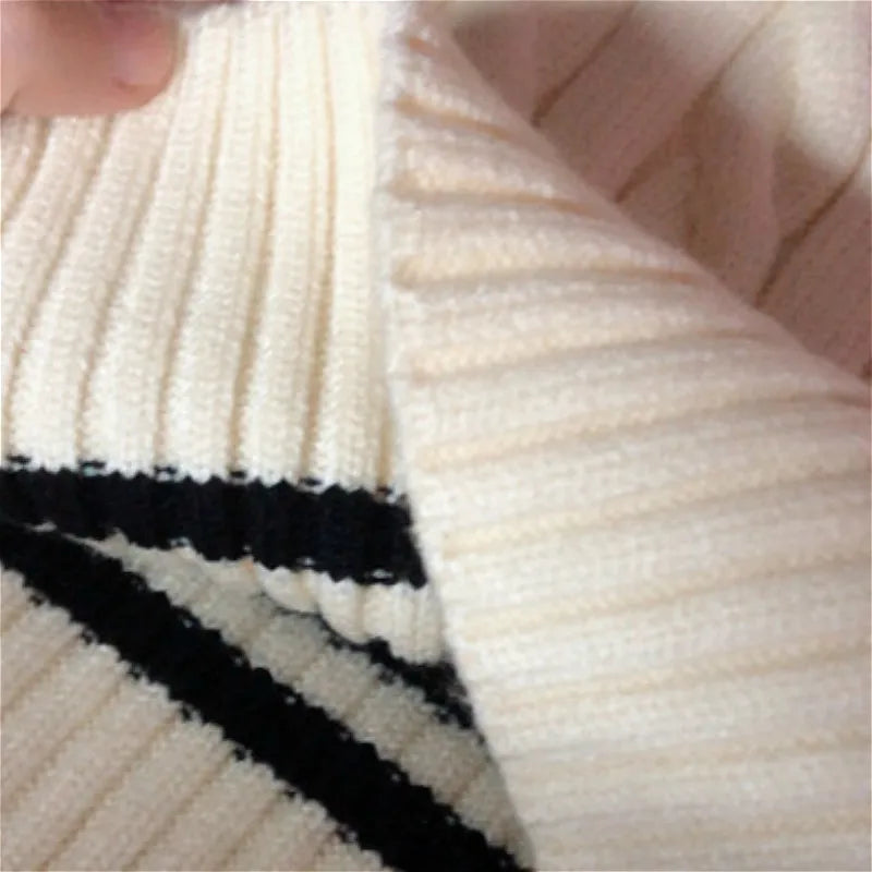 Hnewly Sweater Vest Women Sleeveless Knitting Simple College Preppy Harajuku All-match V-neck Retro Spring Fall Female Teens Lady Chic