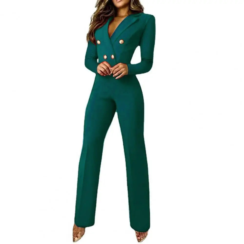 Hnewly Autumn Jumpsuit Women Overall Business Suit Office Jumpsuit Office Romper Women Bodysuit combinaison femme комбинезон женский