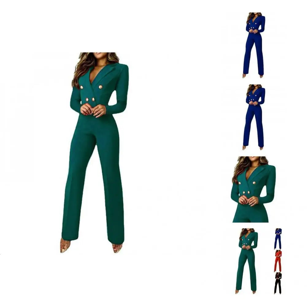 Hnewly Autumn Jumpsuit Women Overall Business Suit Office Jumpsuit Office Romper Women Bodysuit combinaison femme комбинезон женский