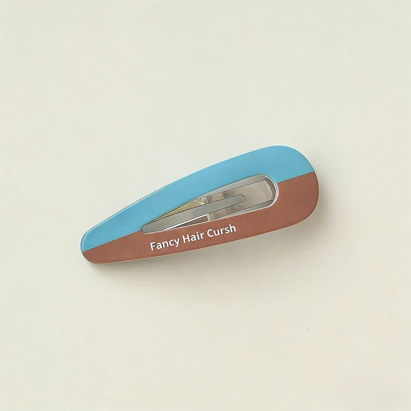 Lunivop  New Mint chocolate plaid water drop hairpin cute girl versatile BB clip side bangs clip hair accessories