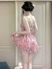 Hnewly  New In Floral Dresses Short Summer Dress Woman Trendy Mini Casual Party Fairy Clothing Ladies Dresses For Special Occasions