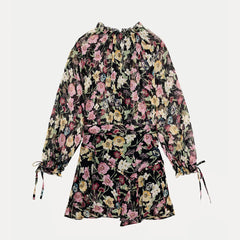 Hnewly  Faionable Floral Print  Dr Women's Commute Sle Long Sve Slim Fit Daily Wear Z Autumn New Arrival